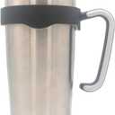 20 oz Tumbler Handle, Anti Slip Travel Mug Grip Cup Holder for Vacuum Insulated Tumblers, Suitable for Yeti Rambler, Trail, Sic, Ozark and More 20 Ounce Tumbler Mugs Accessories (Black)