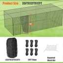 RIIFRILY Baseball Batting Cage Nets,35'L Baseball and Softball Cage Netting, Enclosed HDPE #30 /#45 Netting Batting Cages for Backyard and Indoor (NET ONLY)