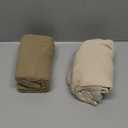 Lulumoon Mini Crib Sheets Muslin: Soft Cotton Fitted Mini Crib Mattress Sheets for Boys and Girls 2Pack (Olive & Cream)