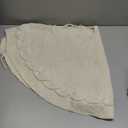 Christmas Tree Skirt Xmas Decor Ornament Christmas Decoration for Holiday Doorway, White 36inch