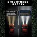 tech-king Upgraded 9005/HB3 LED Bulbs, 66,000LM 12X Ultra-Brighter, 6500K Cool White, 1:1 Halogen Size Driving Light, Plug-N-Play, IP68 Waterproof, Pack of 2 (9005/HB3)