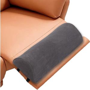 Recliner Foot Pillow High Resilience Foam - Leg Pillow for Sleeping Soft and Supportive Half Moon Bolster Pillow Recliner Pillows for Headrest Back Lumbar Support (Grey)