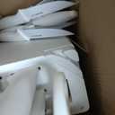 Astercook Knife Set for Kitchen 15 Piece with Block and Sharpener Kitchen Knives with Ceramic Coating Sharp Blade Dishwasher Safe Deba Knives with Anti-slip Ergonomic Handle, Elegant White