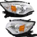 1 Pair Headlight Assembly Left and Right Side Replacement for 2008-2011 Impreza Bulkless Headlamp 84001FG070 84001FG060