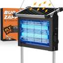 Solar Bug Zapper Outdoor, Jinyeda 4500V Rechargeable Mosquito Zapper 4000mAh Battery, Detachable Solar Panel, Waterproof Mosquito Killer, Cordless Fly Insect Zapper for Indoor Patio Garden Camping