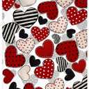 Buryeah Valentines Day Blanket Throw Gifts Candy Hearts Love Throw Blanket Vintage Couch Sofa Soft Warm Bed Blankets for Women Men Conversation Party, 50 x 60 Inch(Vintage Heart)
