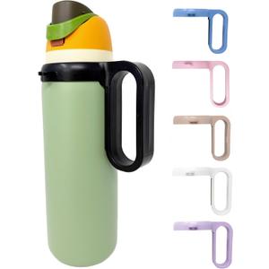 Bottle Handle for Owala FreeSip 24oz 32oz 40oz  Strong Plastic Water Bottle Holder, Durable Easy Carry Accessory for Running, Jogging, Gym, Hiking, and Drinking While Driving & More (Black)