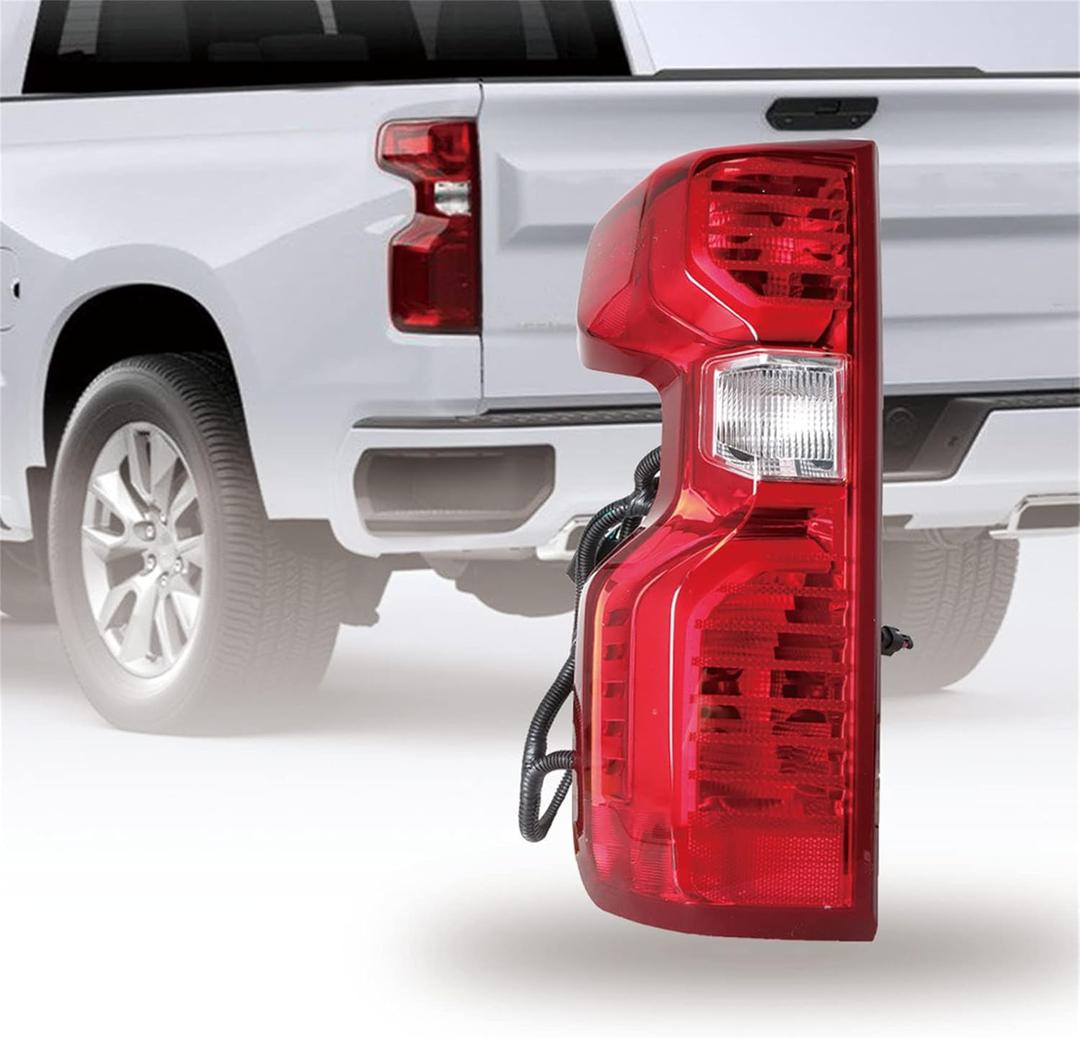 WFLNHB Left Side Tail Light Assembly Replacement for 2019-2021 Chevy Silverado 1500 Driver Side Rear Brake Lamp GM2800308 84752978