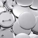 600 Pieces Blank Button Making Supplies Round Badge Parts Metal Pin Button Kit for Badge Make Machine, Including Metal Shells Back Cover and Clear Film(2.28 Inches)