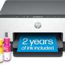 HP Smart -Tank 6001 Wireless Cartridge-Free all in one printer, this ink -tank printer comes with up to 2 years of ink included, with mobile print, scan, copy (2H0B9A)