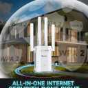 2026 New WiFi Extender Signal Booster for Home, 17k+sq.ft Long Range WiFi Repeater Wireless Routers Signal Amplifier, Mesh WiFi 15X Faster Access Point with Ethernet Port, 5 Working Modes