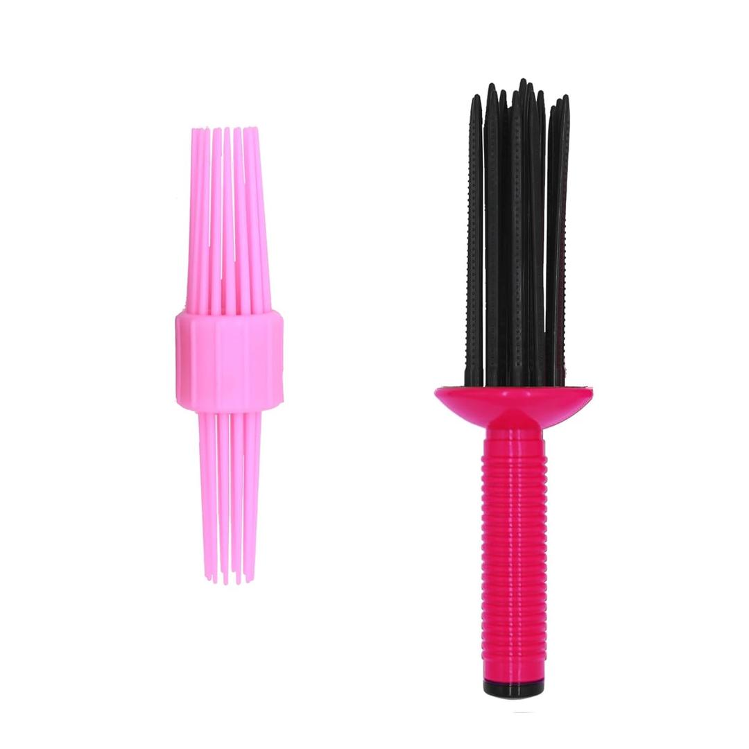 2 PCS Curling Roll Comb, Curly Hair Brush for Curly Hair, Three Different Sizes of Styler Curl Brush Hairr Tools for Casual Wear or Special Events