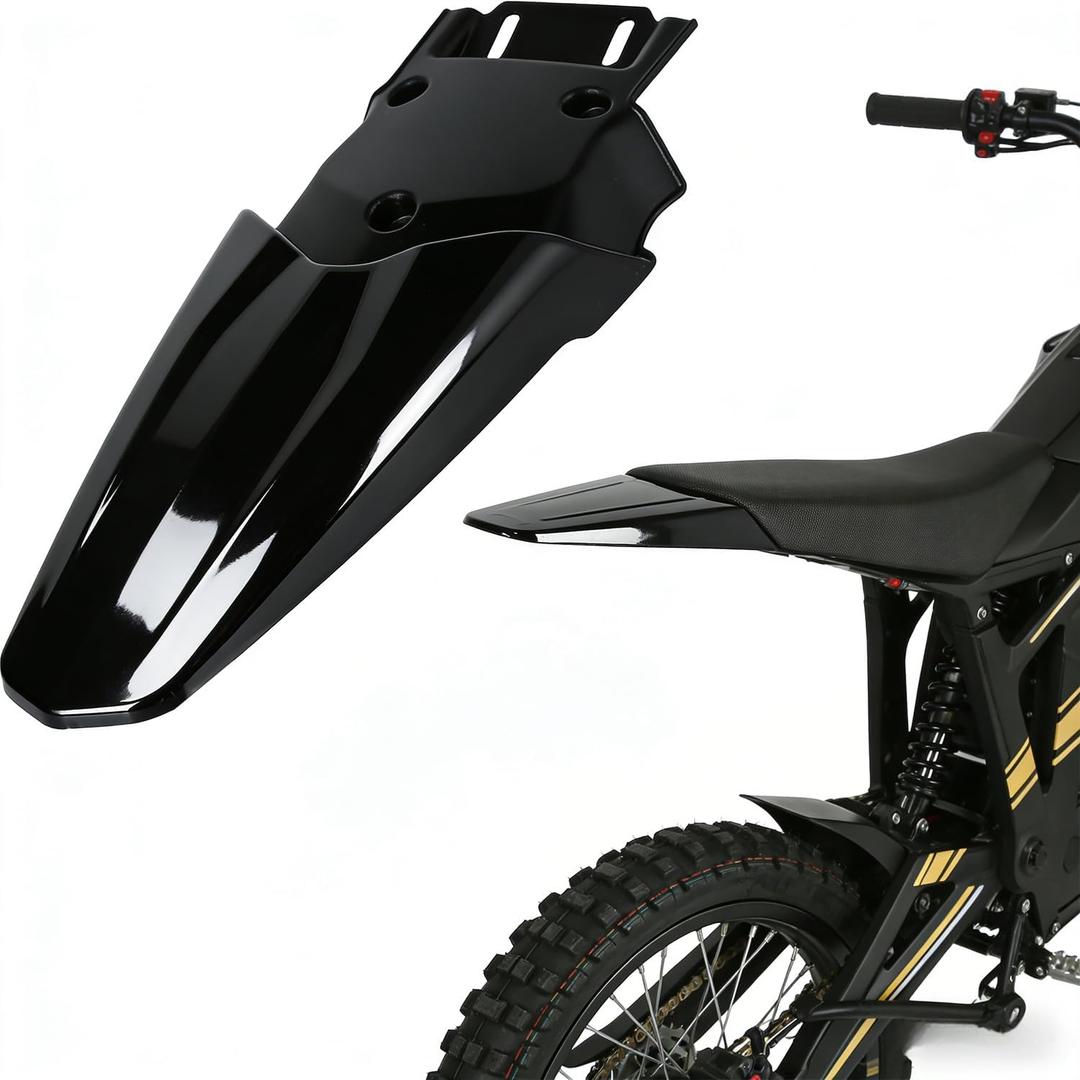 CHANGCHENG Rear Fender for Talaria - Protector Plastic Motorcycle Fender Mudguard for Talaria Sting MX3 MX4 MX5 Freego X2/X2 Pro Electric Dirt Bike Black