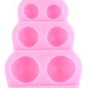 3 x Valentine's Day Fondant Molds Lips Love Heart Rose Silicone Mold Semi Sphere Ball Chocolate Molds For Cake Decorating Cupcake Topper Gum Paste Candy Polymer Clay Set Of 4