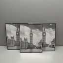GOmaize Front Loading Black Picture Frame 11x14 Set of 3 Wall and Table Mounting