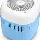 Crane Evaporative Humidifier With Wick Filter, Dishwasher Safe Tank, UV Light, Invisible Mist Evaporative Humidifiers for Bedroom, Nursery, Office, Easy Clean Humidifier 1.9L Tank, Up To 250 SQ FT