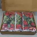 Kisflower 60 Pcs Burgundy Roses Artificial Flowers Bulk, Maroon Flowers Artificial Silk Roses with Stems for Decoration DIY Wedding Bouquet Bridal Shower Party Home Table Centerpieces Decor (Burgundy)