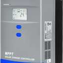 100A MPPT Solar Charge Controller 12V/24V/36V/48V Auto Battery Regulator LCD Display,MAX PV Panel Input 5200W for AGM, Gel, Flooded and Lithium Battery Charging, High-Efficiency Energy Conversion