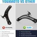 Front Lower Control Arms Fit for Nissan Rogue 2.5L 2008-2013, Rogue Select 2.5L 2014 2015-2PCS Suspension Kit