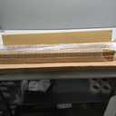 UNISHADES Cordless Bamboo Roman Shades for Windows, Blinds Size (34.5" W ×48" H) Colour (Highfield Teak)