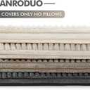 ANRODUO Pack of 4 Decorative Throw Pillows for Couch Neutral Gray 16x16 Inch Boho Cozy Soft Corduroy Cushion Covers Farmhouse Accent Pillowcases for Mid Century Summer Home Decor Sofa Bed Living Room