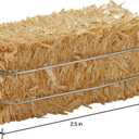 FloraCraft 12 Piece Decorative Straw Bale 1 Inch x 1.25 Inch x 2.5 Inch Natural