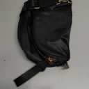 FEIBOON Spacious Nylon Crossbody Bag Bum Bag Handbags Wallets Purses Trendy Shoulder Bag for Women (Black)