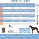 Large Dog Pajamas Pet Recovery Shirt Dog Pjs Cute Lightweight Stretchy Knit Pullover Large Dogs Pajamas Onesie for Small, Medium and Large Breeds (XXXX-Large (75-95lb), Blue Jellyfish)