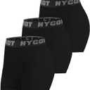 HYCOPROT 3" Women's Volleyball Shorts Spandex Compression Shorts Performance for Workout Gym Yoga Running Biker (S)
