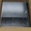 Basketball Display Case Acrylic Clear, UV Protected Basketball Box with Solid Wood Base & Full Size Soccer Display Stand for NBA WNBA Ball Memorabilia Keepsake, Ideal Gift, Black