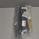 Push Broom with Long Handle, Floor Brush 51.6 inch Soft Bristle Broom 12.2" Wide for Cleaning Bathroom Kitchen Patio Garage Deck Tile (Black)