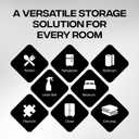 ClearSpace Clear Plastic Storage Bins  Pantry Organizers & Storage Containers, Cabinet Organizer - Home Organization Must Haves for Kitchen, Laundry Room, Office, Closet, Garage & Freezer (6 Pack)