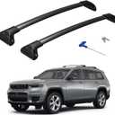 300lbs Roof Rack Cross Bars Compatible with 2021-2026 Jeep Grand Cherokee L 3-Row & 2022-2026 Grand Cherokee WL 2-Row, Aluminum Lockable Roof Rails Crossbar for Rooftop Cargo Kayak Snowboard
