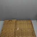 Laundry Hamper with 4 Removable Liner Bags; 176L Handwoven Rattan Laundry Basket with Lid & Heightened Feet; Clothes Hamper with Side Handles (Natural) (176L (33.46x13x26.57 Inches))