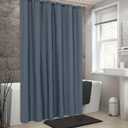 ALYVIA SPRING Extra Long Fabric Shower Curtain Liner Waterproof - 72" x 84", Soft & Lightweight XL Shower Curtain with 3 Magnets, Machine Washable - 72x84, Stone Blue