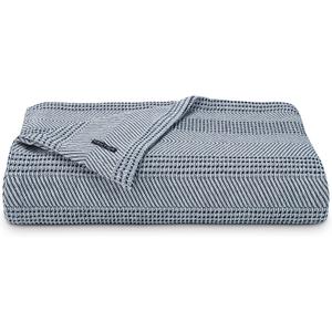 Nautica Blanket Soft Cotton Bedding, Medium Weight for All Seasons, King, Navy