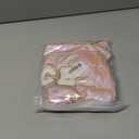 Hiroyuki Iridescent Makeup Bag, 14 inches Cosmetic Bag, Large Capacity Travel-Friendly Pouch (Face, Pink)