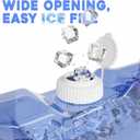 Refrigerator Water Dispenser 1.1 Gallon Bottle with 2 Spigots - BPA Free Plastic Slim Water Jug with Spout Leak Proof | Refillable Fridge Water Container, Convenient Handles