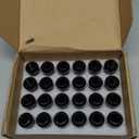 GAsupply Black Lug Nuts 14X1.5, Close End Bulge Acorn Lug Nuts 3/4 inch Hex 1.9inch Tall Conical Seat (24 Pack)