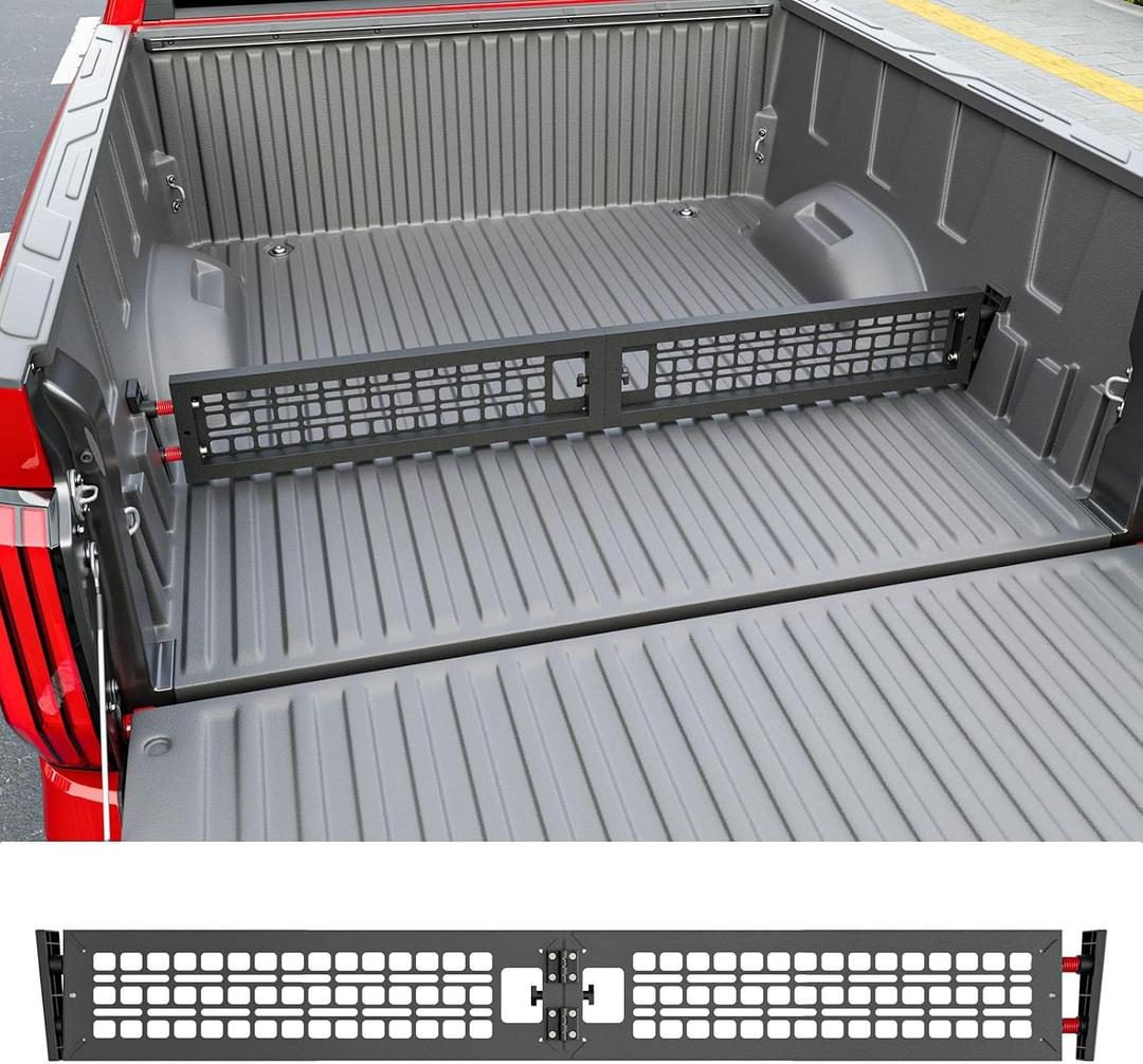 SZYANG Truck Bed Divider Compatible with 2022-2026 Toyota Tundra Cargo Manager Molle Panel Truck Bed Organizer Replacement for 2022-2026 Toyota Tundra Accessories