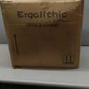 Ergonomic Office Chair-Computer X-Shaped Chair Mesh PU Leather with Adjustable Lumbar Support-Executive Desk Chair High Back with Headrest Flip-Up Arms for Long Hours (Black)