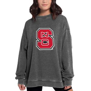 chicka-d NCAA North Carolina State Wolfpack Womens Campus Pullover, Cardinal, Medium (M)