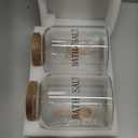 BKYFPQ 2Pcs 74 oz Glass Bath Salts Jar,Bath Salt Container with Wooden Lid and Scoop,Bathroom Organizers and Storage,for Bathroom Bath Decor,Home Decor,Bathtub Accessories for Women