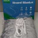 Heated Electric Blanket Queen Size - 84" x 90" Heating Blanket with Dual Control, 10 Heating Levels & 8 Hours Auto Off, Soft Warm Flannel Blanket, Christmas Birthday Gifts for Senior Grandma