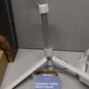 TONEOF 68" Magnetic Selfie Stick Tripod with Aluminum Strong Magnetic Holder for Magsafe, 360° Rotatable Travel Phone Tripod Stand with Metal Ring & Rechargeable Remote for iPhone/ Android(Beige Gray)