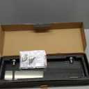 20 Inches Glass Shelves for Bathroom, Chrome Polished Floating Glass Shelf Stainless Steel Tempered Glass Bathroom Shelves for Wall Mount Modern (20"with railing)