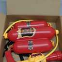 Firefighter Water Backpack, Water Blaster Tank with Hose Sprayer for Outdoor Games, Pool Parties, Beach Fun, and Summer Activities