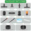 520FT Drip Irrigation System Kit, Automatic Drip Irrigation Kit with 1/2 inch Hose 1/4 inch Distribution Tubing and Accessories for Greenhouse, Yard, Lawn