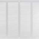 Vent Systems 16" x 12" Inch (Overall Dimensions) - White - Air Vent Cover Metal Air Return Grill with Built in Pest Guard Screen HVAC Vent Duct Cover for Home Improvement