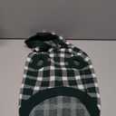 Kuoser Plaid Dog Sweater Hoodie, Warm Fleece Dog Sweaters for Large Dogs, XL Winter Knitwear Christmas Doggy Sweater, Cold Weather Pet Clothes for Girl Boy Dogs, Holiday Outfit and Gift, Green XL